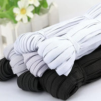 Bandes élastiques plates blanches/noires, 3/4/5/6/8/10MM, bande élastique pour vêtements de mariage, pour bricolage, couture, corde extensible