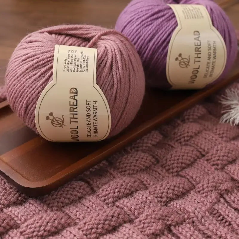 500g 290 Fil de laine d'alpaga peigné moyennement grossier, kit de matériel de tricot fait à la main chaud et à la mode pour l'automne et l'hiver, plusieurs couleurs de boules de fil pour fabriquer des pulls, des foulards