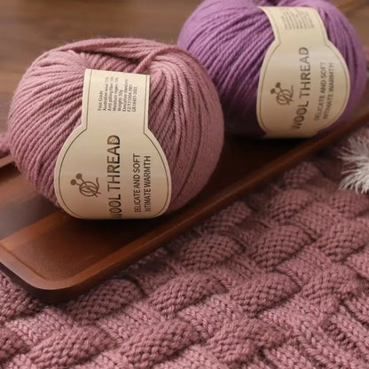 500g 290 Fil de laine d'alpaga peigné moyennement grossier, kit de matériel de tricot fait à la main chaud et à la mode pour l'automne et l'hiver, plusieurs couleurs de boules de fil pour fabriquer des pulls, des foulards
