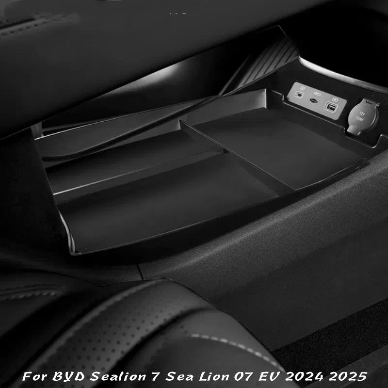 Boîte de rangement de commande centrale, cloison de rangement, accessoires d'intérieur de voiture, pour BYD Sealion 7 Sea Lion 07 EV 2024 2025