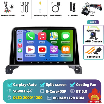Android 15 Carplay Auto 2K écran autoradio multimédia lecteur vidéo pour Peugeot 5008 4008 3008 2017 - 2020 2din Autoradio stéréo