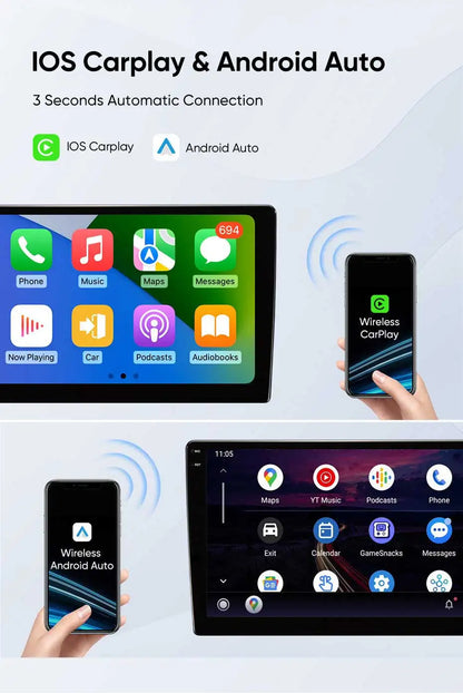 Autoradio Android 15 pour Peugeot 307 CC 307CC 307SW 2002 - 2013 sans fil Carplay Android Auto stéréo lecteur multimédia 4G 2 Din