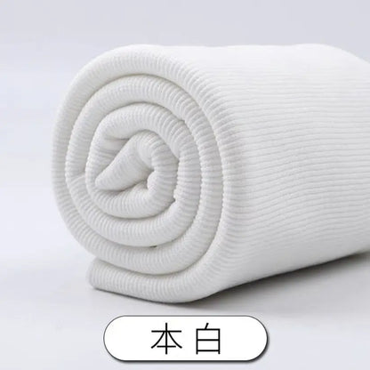 Tissu fileté élastique en coton, manches de sweat-shirt, col, ourlet, bord inférieur, tissu tricoté à revers élastique pour vêtements