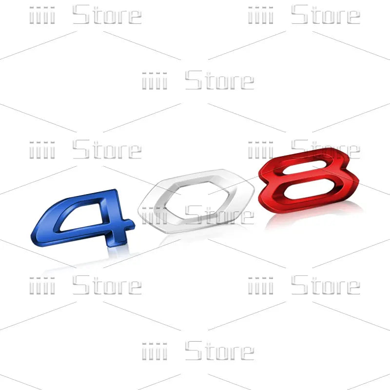 Autocollant 3D en métal chromé pour voiture, autocollant latéral de garde-boue de coffre arrière, accessoires automobiles pour Peugeot 208 308 408 508 GT RCZ