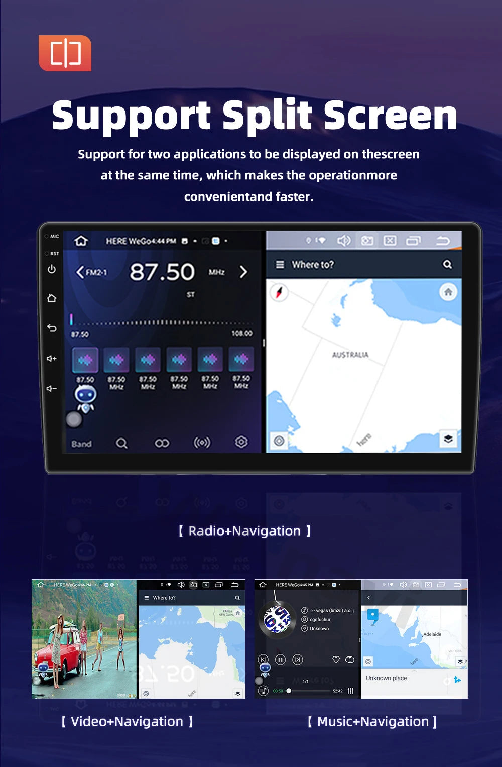 Autoradio multimédia vidéo avec navigation GPS Android16 CarPlay sans fil pour Ford New Transit 2009-2019 Focus 2005-2010