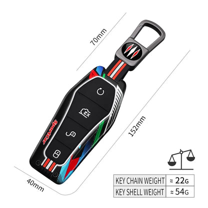 Porte-clés de voiture en alliage de Zinc, pour BYD Han Ev Tang Dm/Qin PLUS/Song Pro/MAX/Yuan Dolphin E2, coque de protection de décoration de clé de voiture