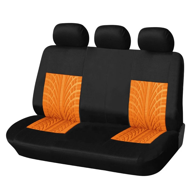 AU-UTH-Ensemble de Housses de Siège de Voiture Brodées, Protection Universelle Adaptée à la Plupart des Voitures, avec un Style Track Tatif