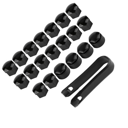 Capuchons d'écrou de roue de voiture, 17mm, 19mm, 21mm, couvercle de vis de moyeu automatique de roue de voiture, protection anti-étirement, couvercle de vol, accessoires automobiles, 20 pièces