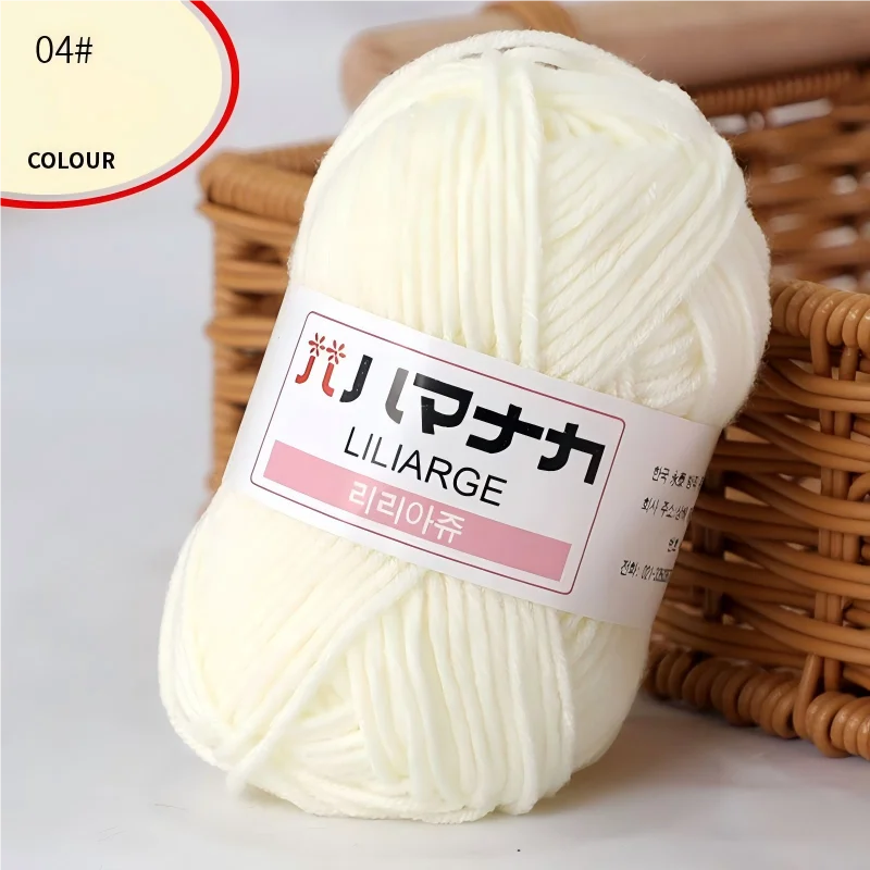 Fil à tricoter en coton doux et épais pour bébé, fil de velours en fibres épaisses pour tricot à la main, fil à crocheter pour pull DIY