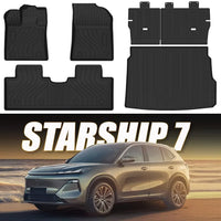 Tapis de sol de voiture pour Geely Galaxy Starship 7 EM-i 2025 2026, protection contre tous temps, coussinets de pieds, doublures de chargement imperméables, accessoires