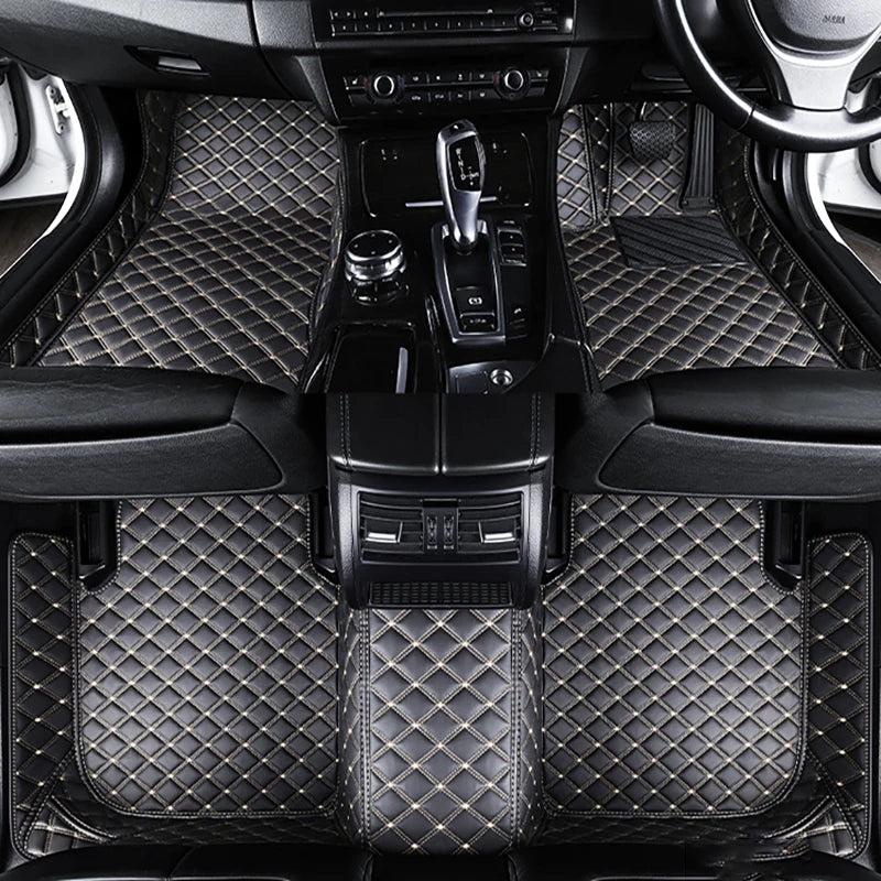 Ensemble complet de tapis de sol de voiture en cuir personnalisé, tapis de pied, accessoires automobiles, BMW F30 2013 2014 2015 2016 2017