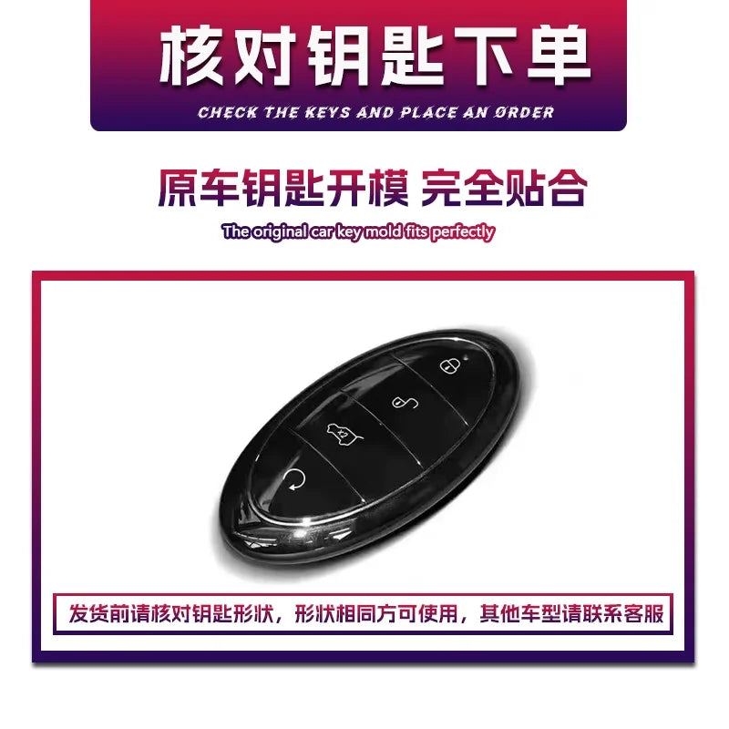 Housse de clé en métal de qualité supérieure pour BYD Yangwang U8/U9/U7 – Coque de porte-clés de luxe en alliage de zinc, support de protection anti-rayures