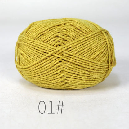 Nouveau 5 pièces 250g lait coton tricot laine fil couture teint Lanas pour Crochet artisanat pull chapeau poupées couture tricot outils