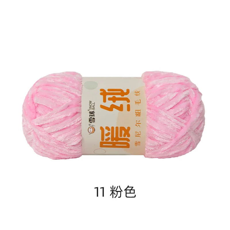 Fil à tricoter 100g, fil de glace douce, fil de coton tricoté à la main pour écharpe, Crochet de bricolage tricoté à la main