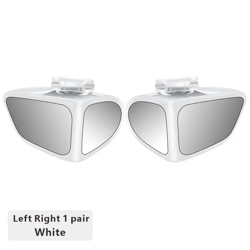 Rétroviseurs de voiture réglables et rotatifs, rétroviseur grand angle, rétroviseur de sécurité transparent, accessoires convexes, angle mort à 360 °, 2 pièces