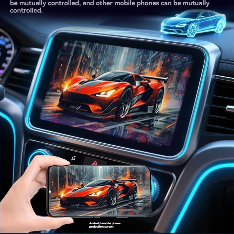 Adaptateur Carplay sans fil 4 en 1, mise à niveau 2026, lien miroir Airplay, WiFi + BT, système de voiture intelligent, écran de Projection, CarPlay Android Auto