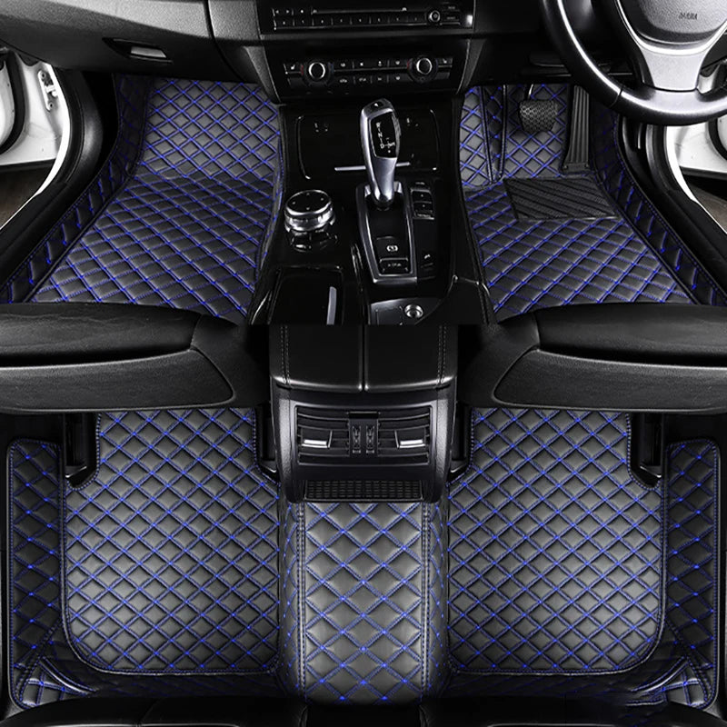 Ensemble complet de tapis de sol de voiture en cuir personnalisé, tapis de pied, accessoires automobiles, BMW F30 2013 2014 2015 2016 2017
