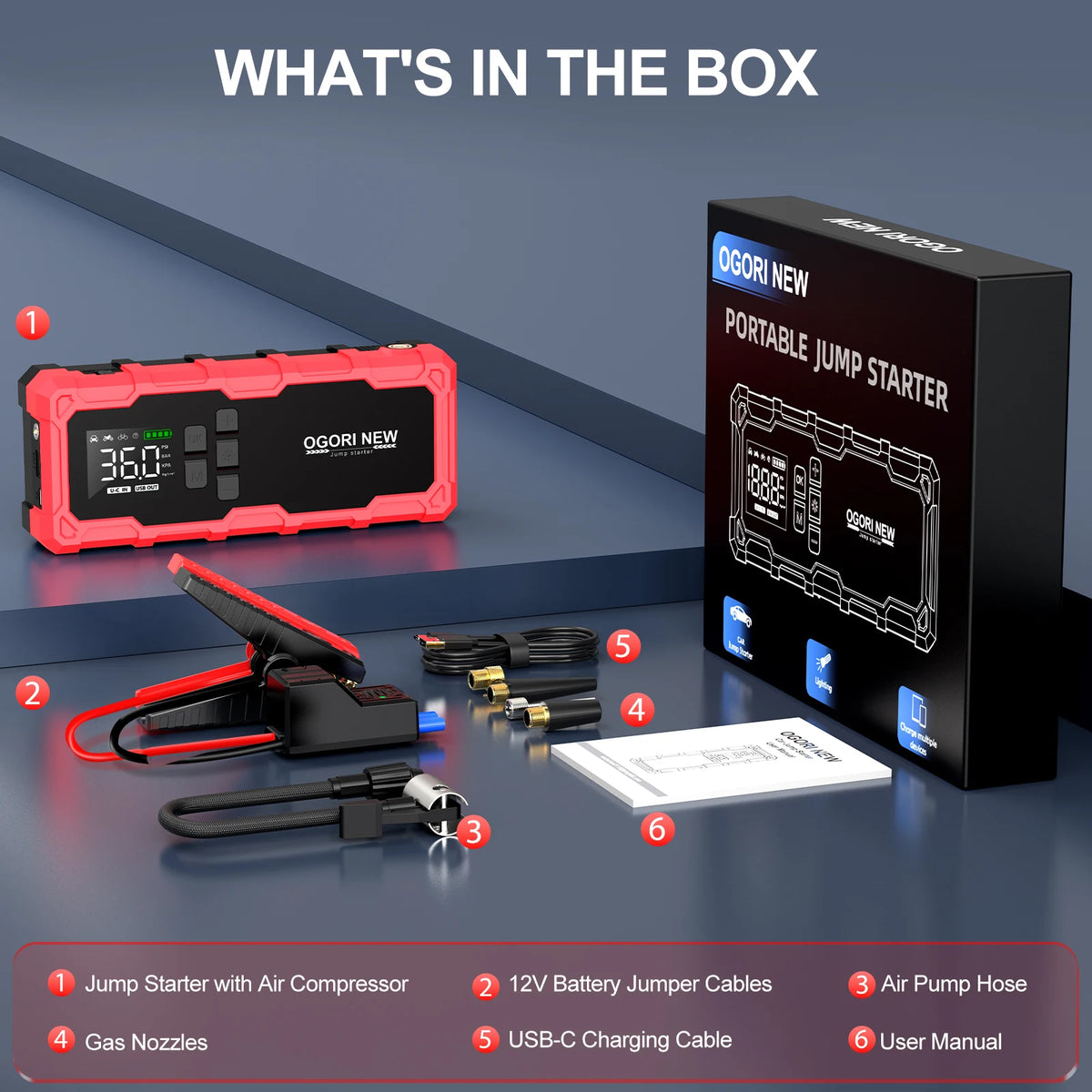 Démarreur de saut de voiture 4000A/7000A 15800mAh/26800mAh, batterie de voiture, Booster de batterie automatique, dispositif de démarrage pour batterie externe essence et Diesel