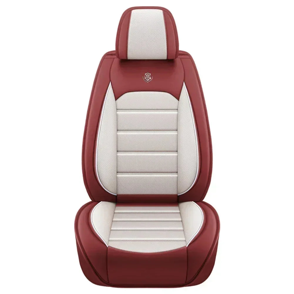 Ensemble complet de housses de siège de voiture en cuir PU, protection de banc fendue avant et arrière, quatre saisons universelles, adaptées à la plupart des accessoires de voiture SUV