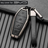 Porte-clés en cuir et métal pour BYD Seal U, Sealion 6, 07, EV King, Song Plus, Champion Chazor, accessoires porte-clés
