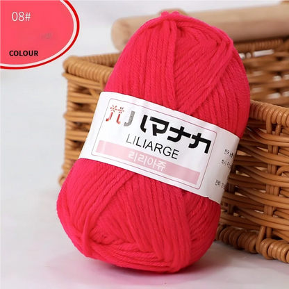 Fil à tricoter en coton doux et épais pour bébé, fil de velours en fibres épaisses pour tricot à la main, fil à crocheter pour pull DIY