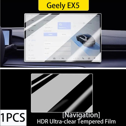 Protecteur d'écran pour tableau de bord GPS de voiture Geely EX5 Proton eMAS 7 E245 2024 ~ 2026 2025, Film en verre trempé, accessoires
