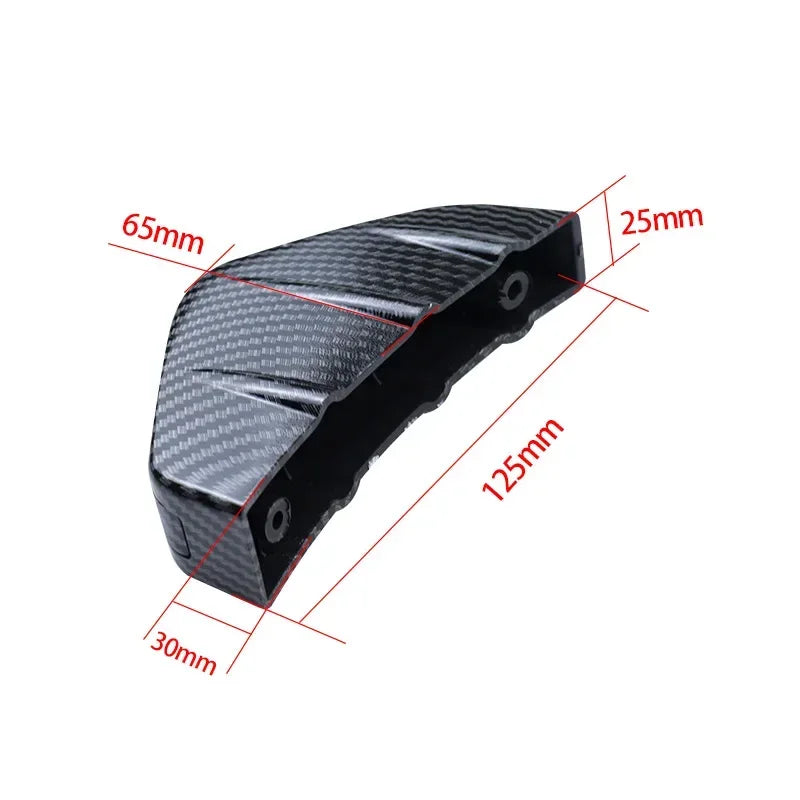 Diffuseur de pare-chocs arrière universel en Fiber de carbone pour voiture, 4 pièces, becquet noir et rouge ABS, diffuseur de lèvre de pare-chocs arrière Anti-collision
