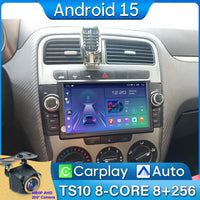 Pour Fiat Grande Punto Linea 2007-2012 autoradio Navigation GPS Android Auto stéréo écran vidéo Carplay vidéo 2K No 2din
