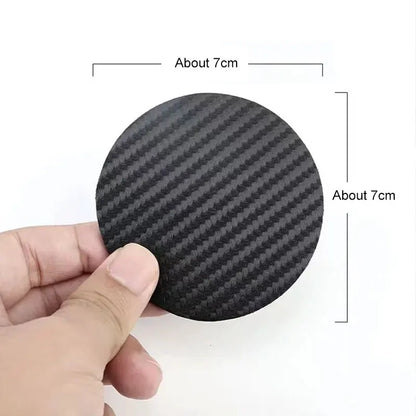 Tapis de dessous de verre d'eau de voiture en Fiber de carbone, antidérapant, accessoire intérieur pour SsangYong Kyron Tivoli Actyon Korando Rexton Torres M200
