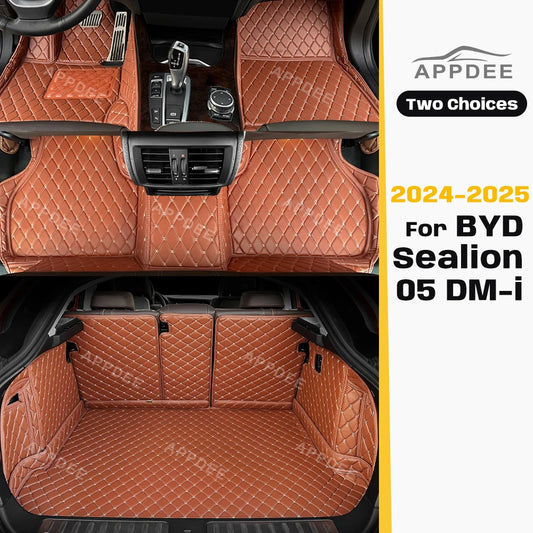 APPDEE – tapis de sol de voiture pour BYD Sealion 05 DM-i 2024 ~ 2025, tapis de coffre de voiture, doublure de chargement, coussinets de pieds, accessoires d'intérieur