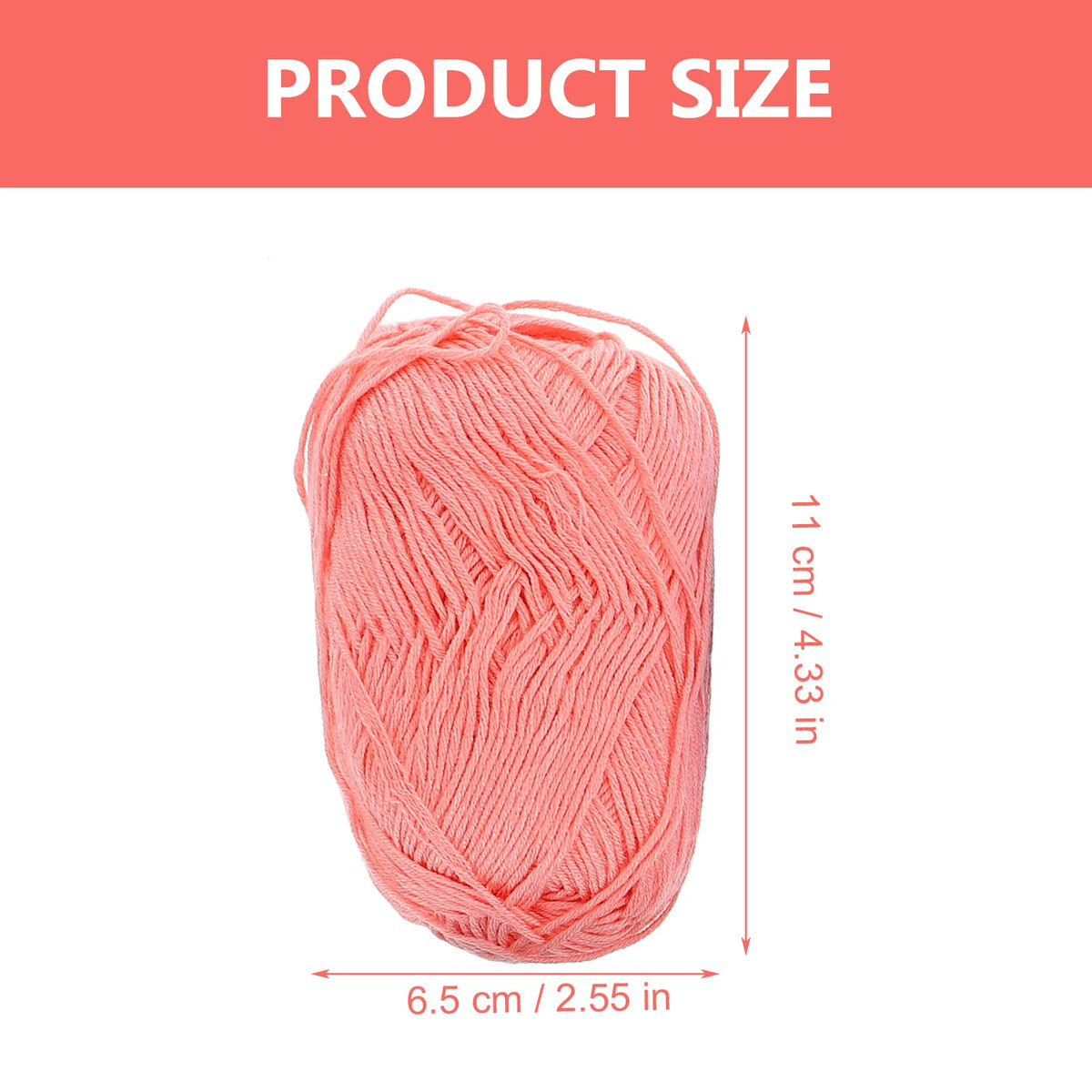 Kit de fils de coton au Crochet, 6 rouleaux, fil de coton Flexible, matériel de couture domestique pour coussins de canapé, bricolage