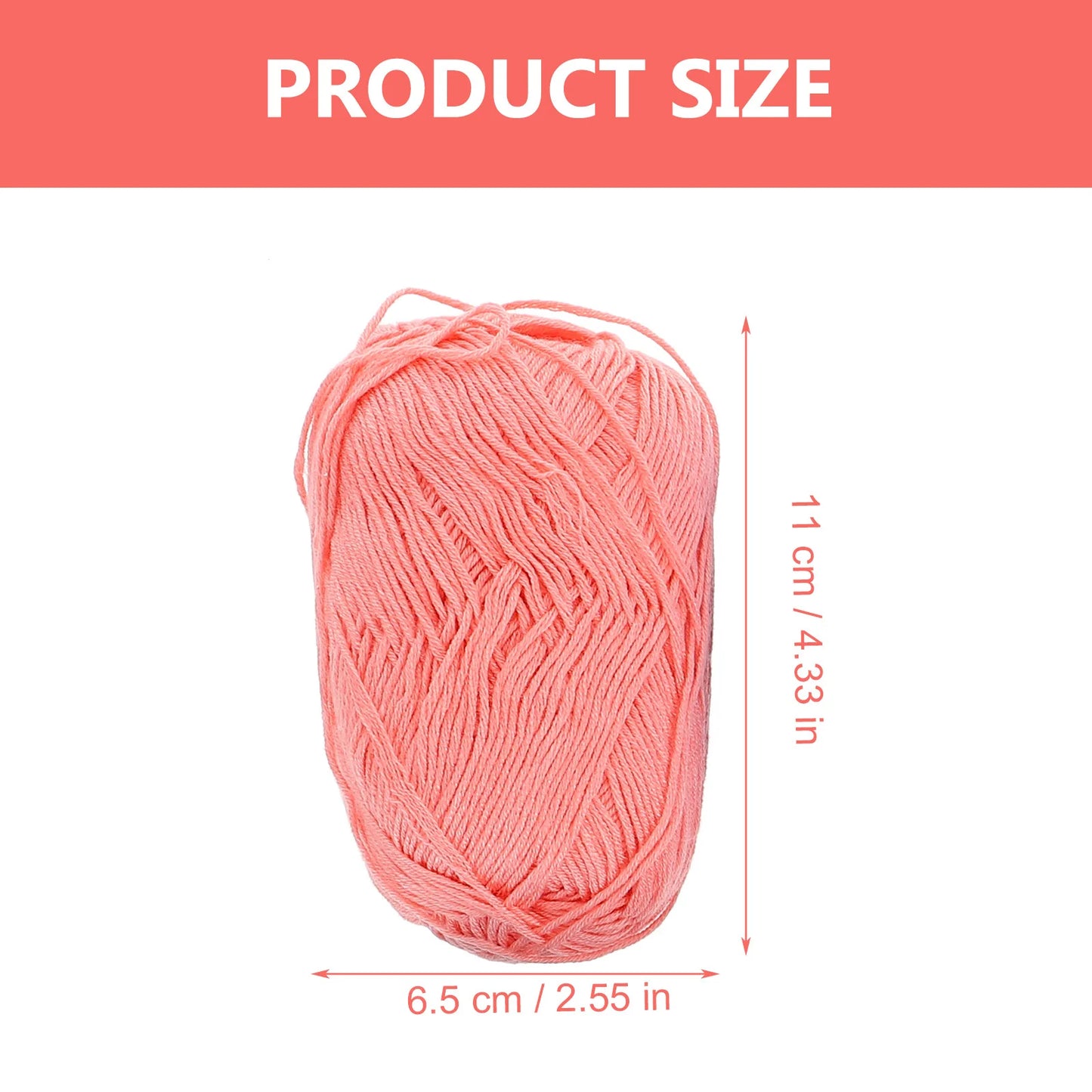Kit de fils de coton au Crochet, 6 rouleaux, fil de coton Flexible, matériel de couture domestique pour coussins de canapé, bricolage