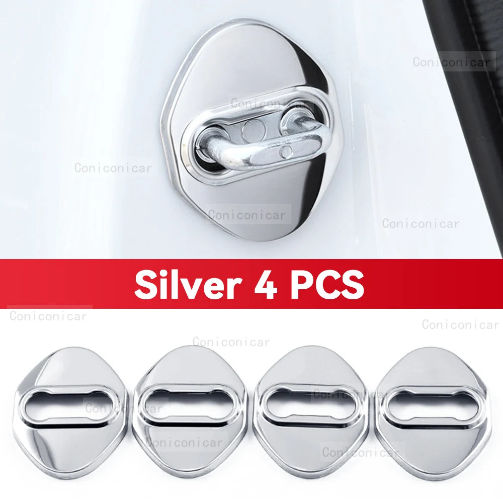 Couvercle de boucle de serrure de porte de voiture, couvercle antirouille, décoration, accessoires de Protection en acier inoxydable pour ZEEKR 7X EV 2025 2026