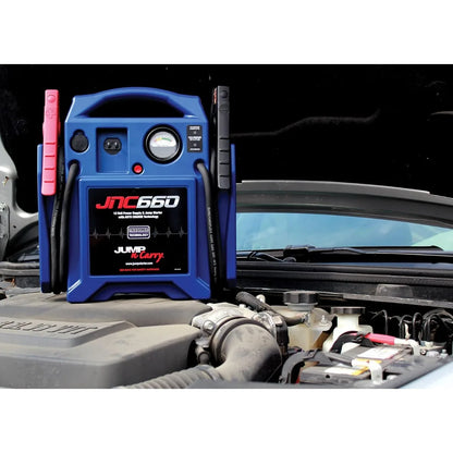 Démarreur de saut professionnel Clore Jump-N-Carry JNC660 - 1700 amplificateurs de pointe, alimentation portable 12 V pour démarrage fiable des véhicules