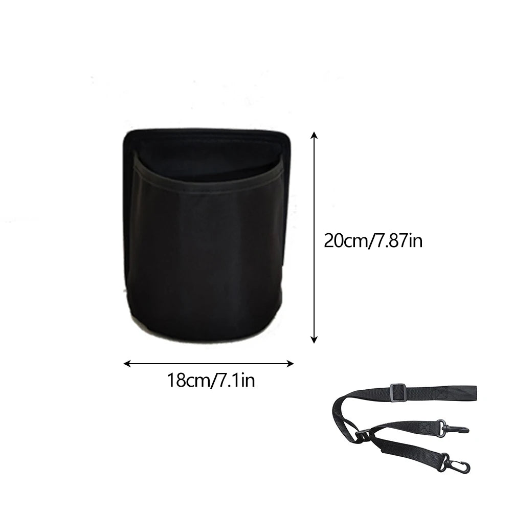 Support de bouteille d'eau universel pour console centrale avec poche de rangement, sangle réglable, organisateur intérieur de voiture