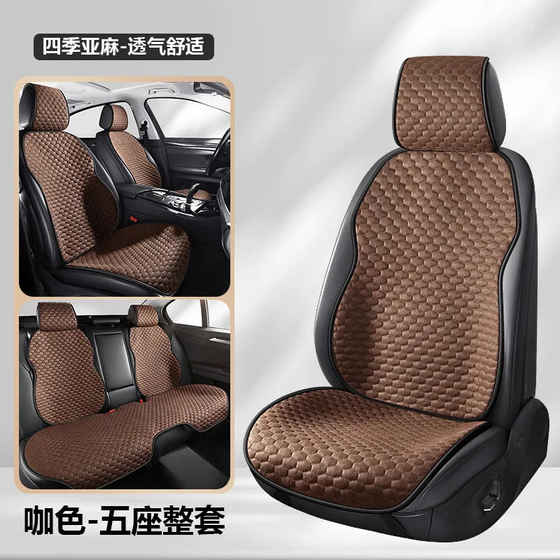 Housse de siège de voiture universelle quatre saisons, coussin de siège confortable et respirant en soie glacée pour sièges de voiture, Protection Stable