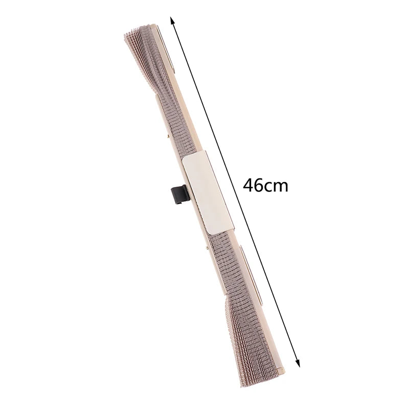 Parasol rétractable automatique pour voiture, 1 pièce, rideau de protection UV en maille pour fenêtre latérale de voiture, pare-soleil pliable
