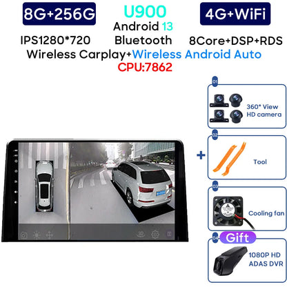 Autoradio Carplay pour citroën Berlingo 2019 Peugeot Partner Rifter 2020 pour Opel Combo Navigation GPS Android Auto WiFi No 2din