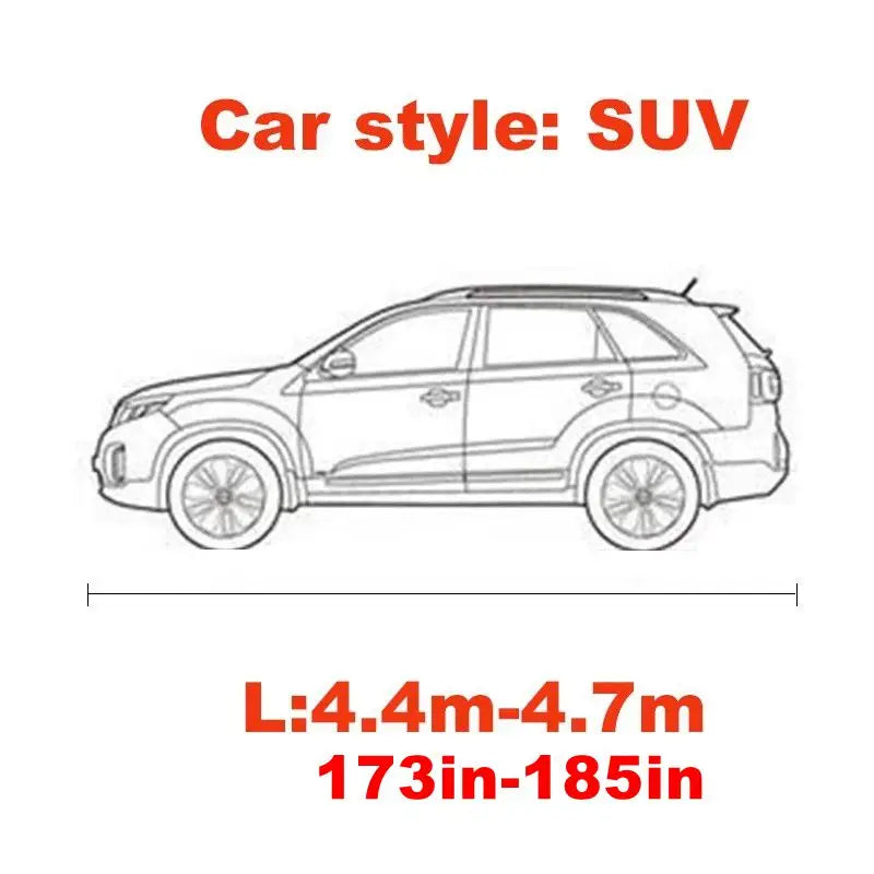 Housse de voiture extensible universelle, résistante au soleil, coupe-vent, anti-poussière, résistante aux rayures, Protection UV pour voiture de sport, berline, SUV, style de beauté
