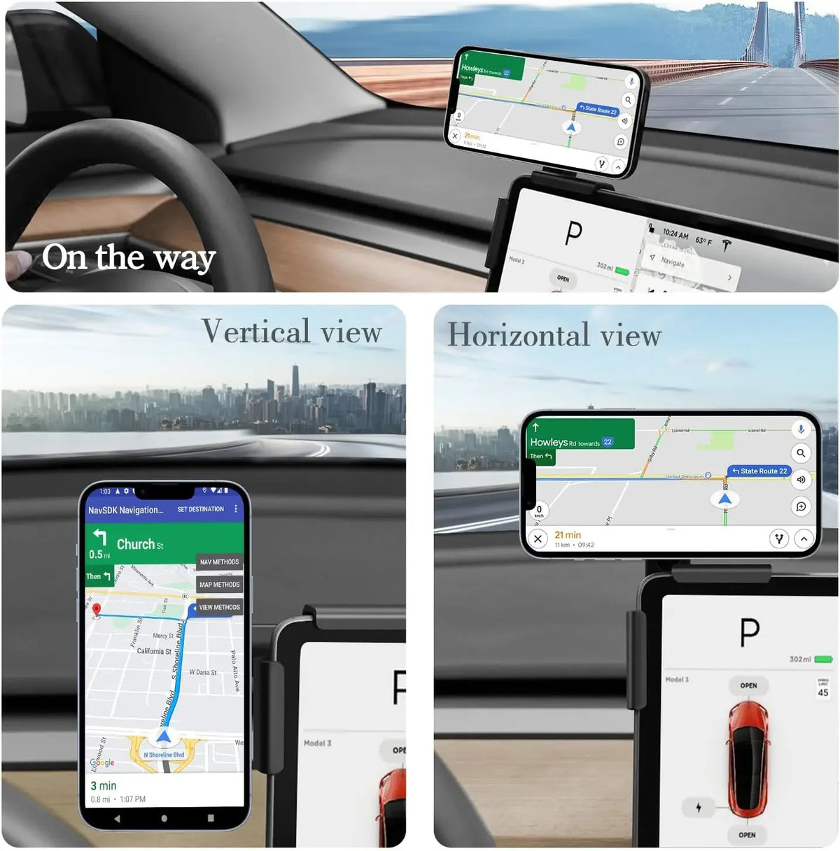 Support de téléphone magnétique réglable pour voiture, pour BYD Atto 3 HAN TANG, cadre de Support latéral, Clip pour écran de véhicule
