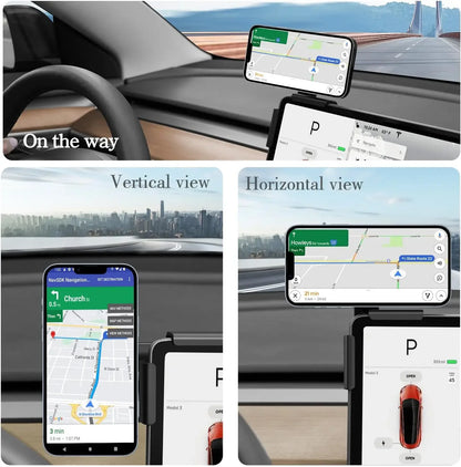 Support de téléphone magnétique réglable pour voiture, pour BYD Atto 3 HAN TANG, cadre de Support latéral, Clip pour écran de véhicule