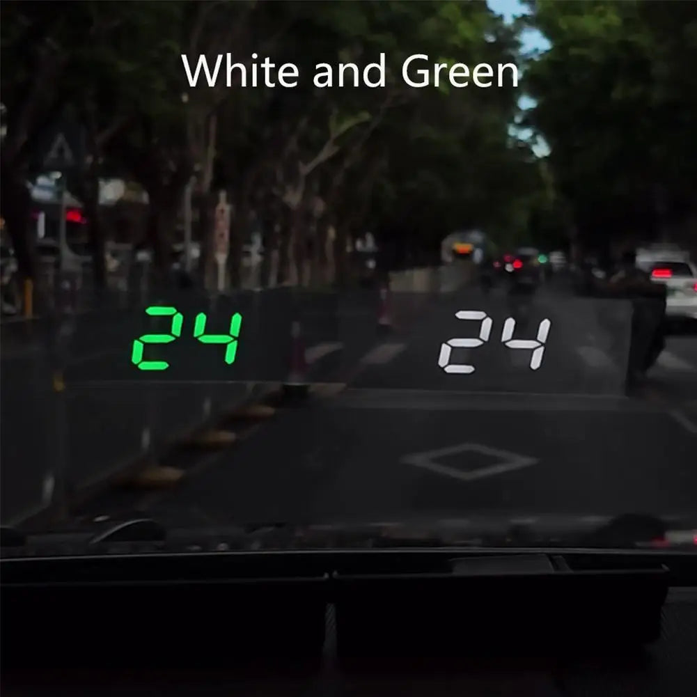 Compteur de vitesse GPS HUD numérique tête haute, Projection électronique automatique sur verre, compteur de vitesse de voiture, projecteur de pare-brise, horloge