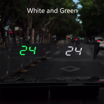 Compteur de vitesse GPS HUD numérique tête haute, Projection électronique automatique sur verre, compteur de vitesse de voiture, projecteur de pare-brise, horloge