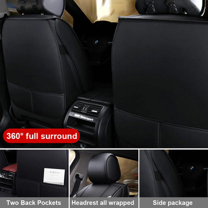 1pcs All inclusive seat cover full leather car seat cushion single seat driver and passenger seat cover all season universal pad