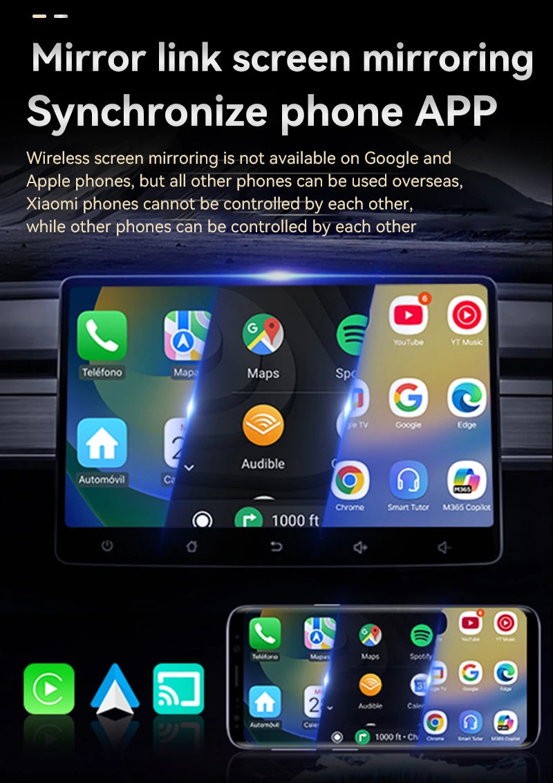 Adaptateur de liaison miroir automatique CarPlay Android Auto sans fil 3 en 1, filaire instantané vers sans fil, Plug and Play pour jeu de voiture filaire, 2026
