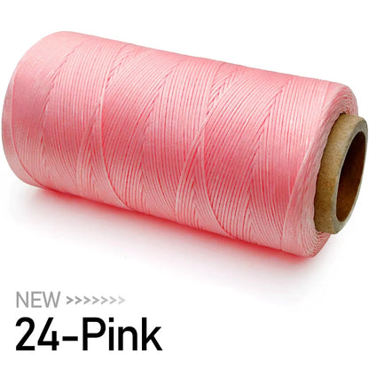 Grand rouleau de fil ciré pour couture du cuir, 0.8mm, 270M, pour la couture à la main, bricolage et matériel de reliure, accessoires, corde tissée 150D