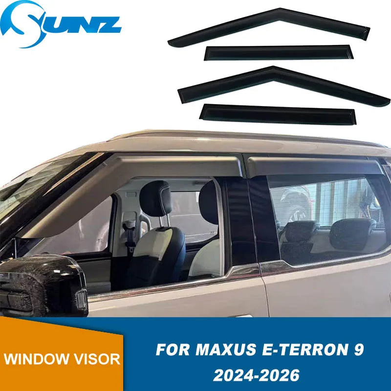 عاكس نافذة جانبية لـ LDV Maxus eTerron 9 MG U9 2024 2025 2026 2027، واقي نافذة السيارة من الشمس والمطر