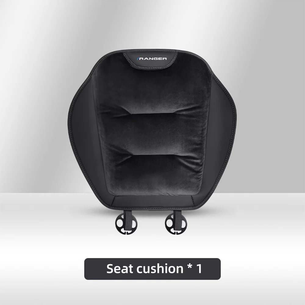 Housse de siège de voiture en flanelle pour Ranger T9 T7 T1 Raptor, coussin de siège avant/arrière de voiture en peluche chaud d'hiver, accessoires d'intérieur automobile