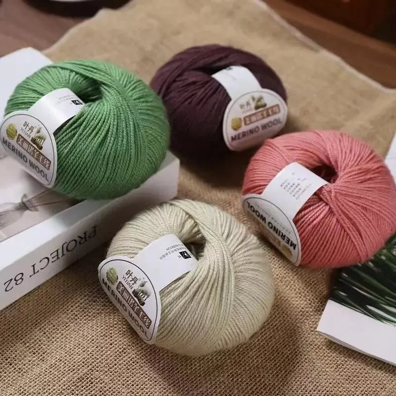Fil de laine doux à 3 plis, 500 g/ensemble, pour crochets, chapeau d'hiver, pull, écharpe, châle, manteau, Cardigan, bricolage, confortable, chaud et moelleux, fil rouge pour bébé