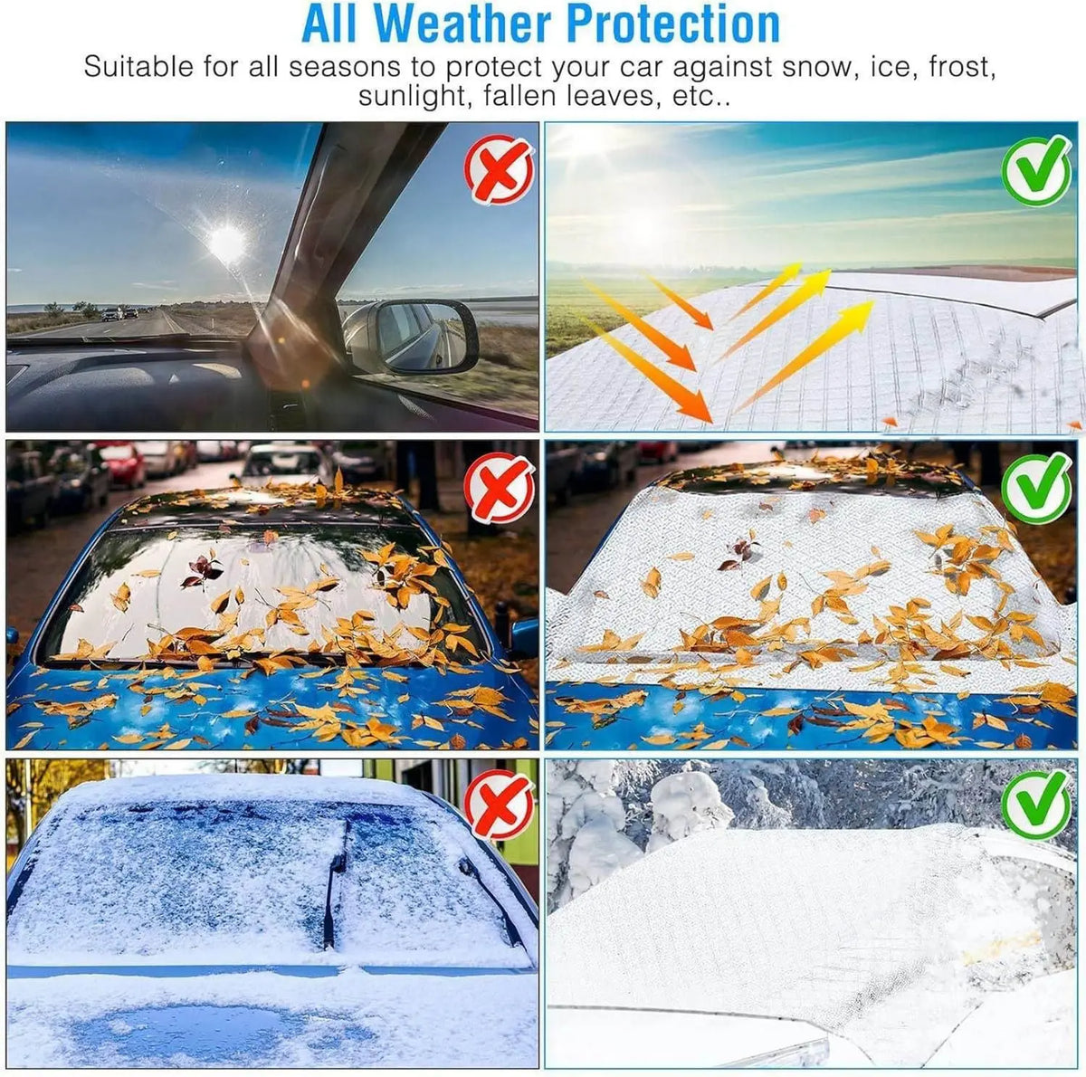 Bouclier solaire argenté pour pare-brise de voiture, couverture solaire d'hiver pour fenêtre avant, Protection extérieure contre le gel et la neige, pour VW T7